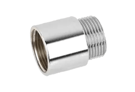 Chrome-plated threaded extension male/female