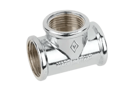Chrome-plated tee fitting female