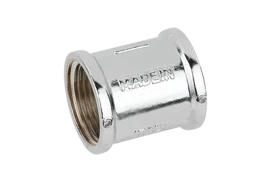Chrome-plated female/female straight fitting