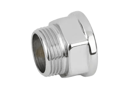 Chrome-plated male/female straight fitting
