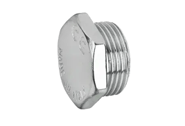 Chrome-plated male plug
