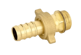 Straight hose connection fitting