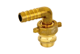 Elbow hose connection fitting