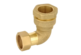 Elbow fittings with swivel nut